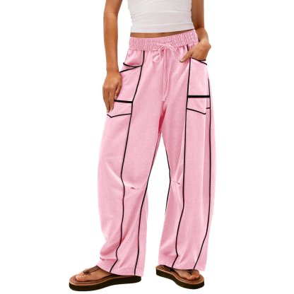 $10 off—this week only!🔥Womens Baggy Barrel Pants Wide Leg Lounge Drawstring Sweatpants with Pockets