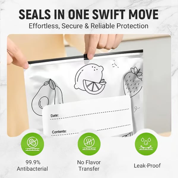 💫 55K+ SOLD! 🛍️ Reusable Aluminum Foil Storage Bags – Durable, Leakproof & Reusable for Everyday Use 🌿