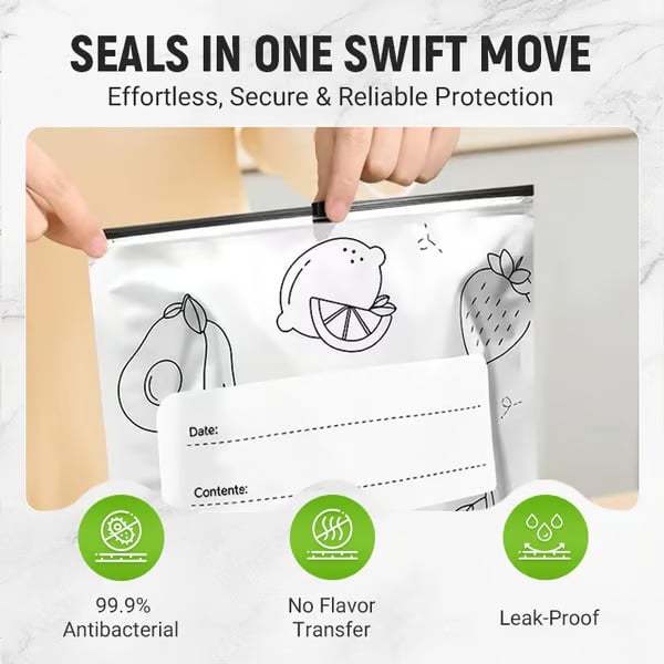 💫 55K+ SOLD! 🛍️ Reusable Aluminum Foil Storage Bags – Durable, Leakproof & Reusable for Everyday Use 🌿