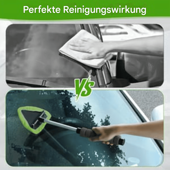 🔥Microfiber Car Windshield Cleaning Tool with Extendable Handle