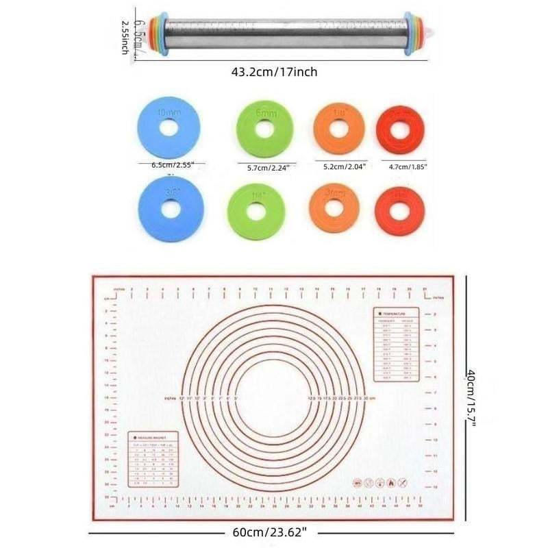 Adjustable Thickness Rolling Pin