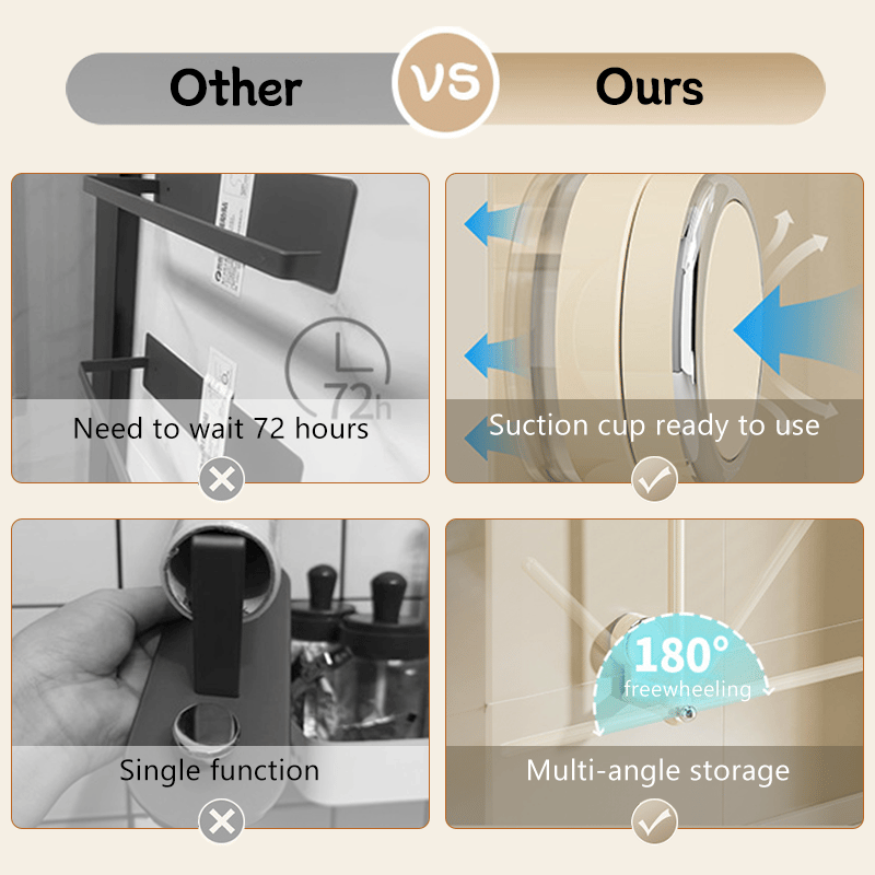 🔥Hot Summer Promotion 49% OFF - Multifunctional Sucker Hanging Rod