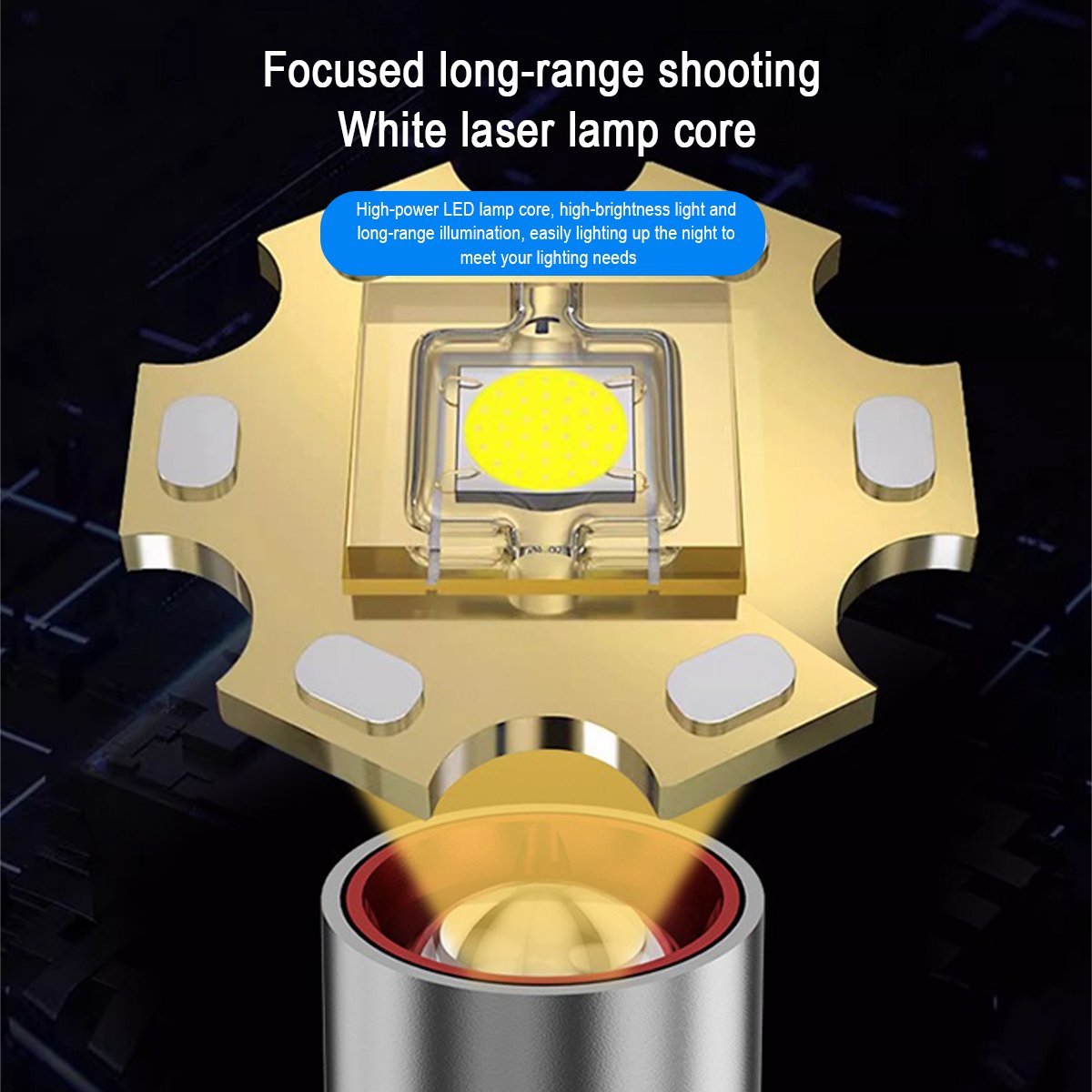 🏆Flash Sale⚡ 50K+ SOLD! Almost Gone-💥White Laser LED Headlamp – 72h Ultra Bright for Outdoors, Powerful Lighting with Rechargeable Lithium Battery