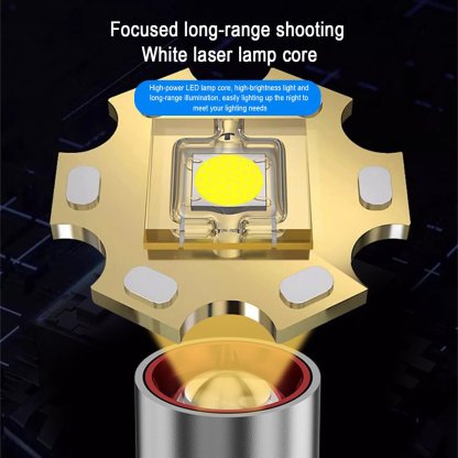 🏆Flash Sale⚡ 50K+ SOLD! Almost Gone-💥White Laser LED Headlamp – 72h Ultra Bright for Outdoors, Powerful Lighting with Rechargeable Lithium Battery