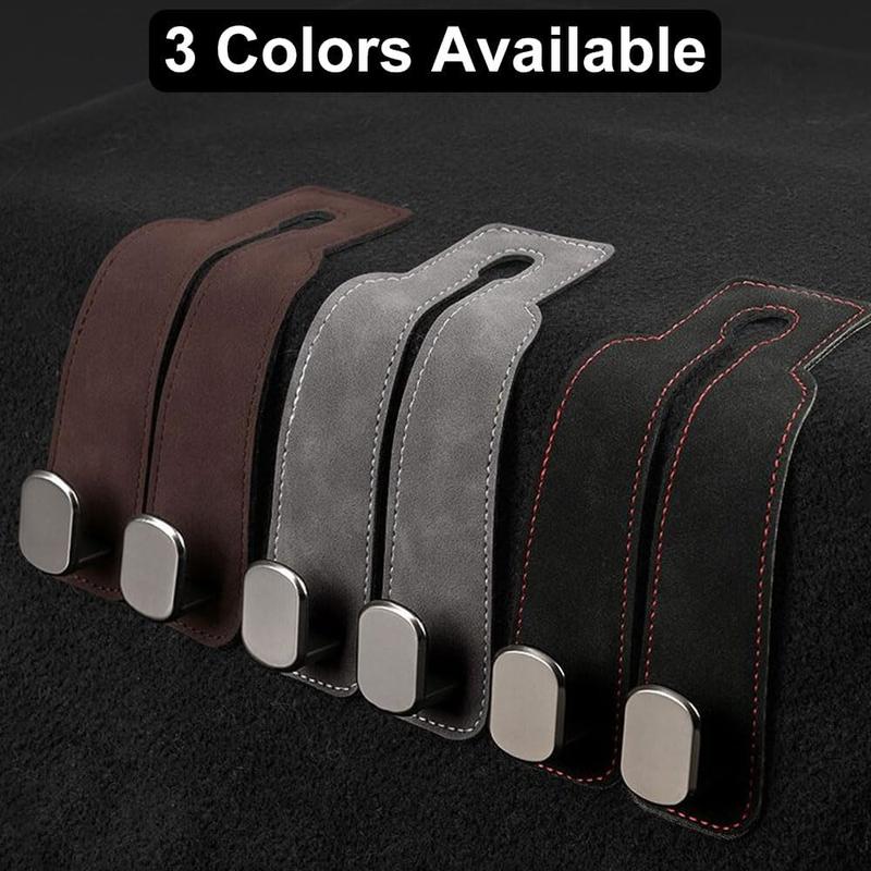 🔥LAST DAY SALE 49% OFF - 🚗Car Seat Back Alcantara Storage Hook - 💥Double Hook Holder for Convenient Storage