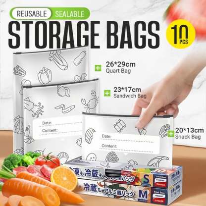 💫 55K+ SOLD! 🛍️ Reusable Aluminum Foil Storage Bags – Durable, Leakproof & Reusable for Everyday Use 🌿