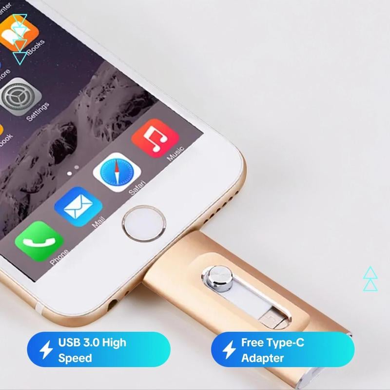 🎁Last Day Sale 49% OFF⚡3 in 1 Flash Drive, Portable High Speed USB 3.0 Memory Storage