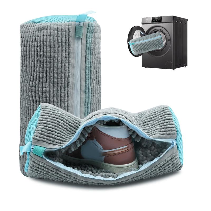 🏆LAST DAY SALE - Chenille Microfiber Shoe Washing Bag👟 – Gentle & Effective Machine Wash Protection🧼✨
