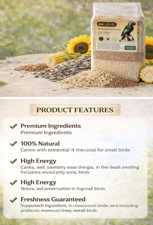 JOJO Parrot Bird Food – Premium Seed Mix (500g)