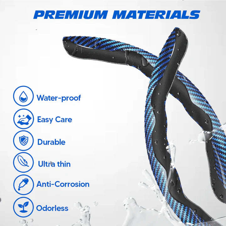 Universal Laser Carbon Fiber Pattern Steering Wheel Cover