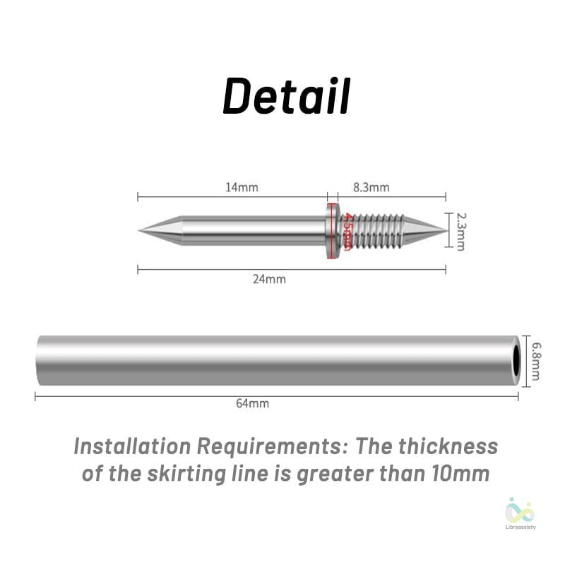Double Head Skirting Thread Seamless Nail