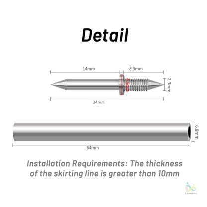 Double Head Skirting Thread Seamless Nail