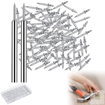 Double Head Skirting Thread Seamless Nail