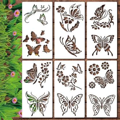 Garden Fence Large Flower Stencils-DIY decoration
