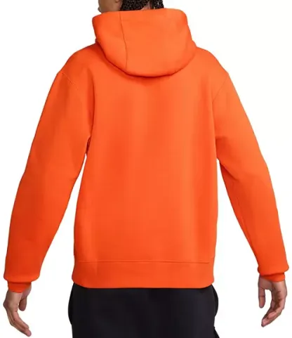 Nike Men's Orange Sportswear Club Fleece Hoodie