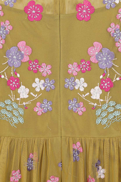 Floral Embroidered Maxi Dress