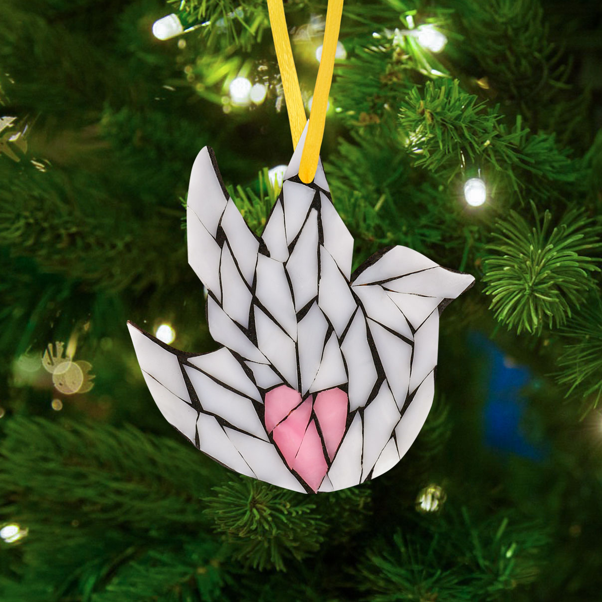 Bird Glass Christmas Ornaments Mosaic Kit