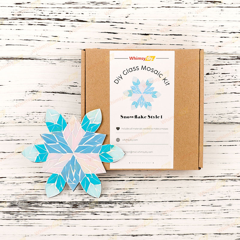 Snowflake - Style 1 Glass Mosaic Kit