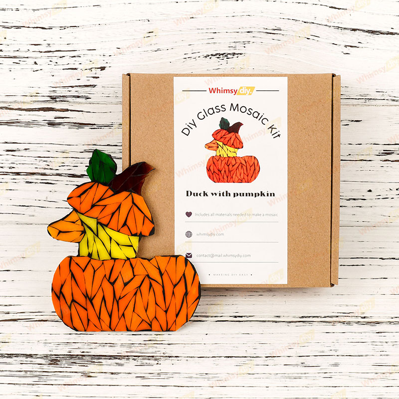 Pumpkin Duck Glass Mosaic Kit