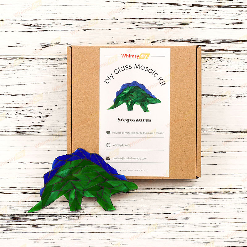 Stegosaurus Glass Mosaic Kit