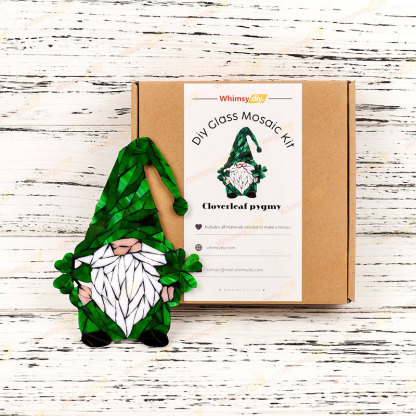 Clover Gnome Glass Mosaic Kit