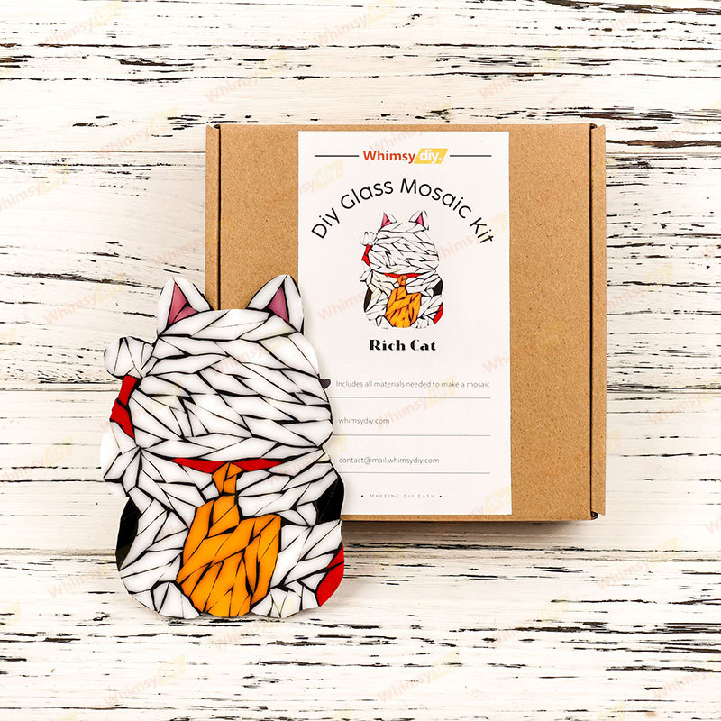 Fortune Cat Glass Mosaic Kit