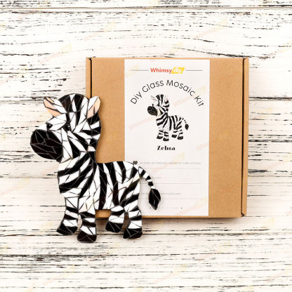 Zebra Glass Mosaic Kit-Ships on 8/10