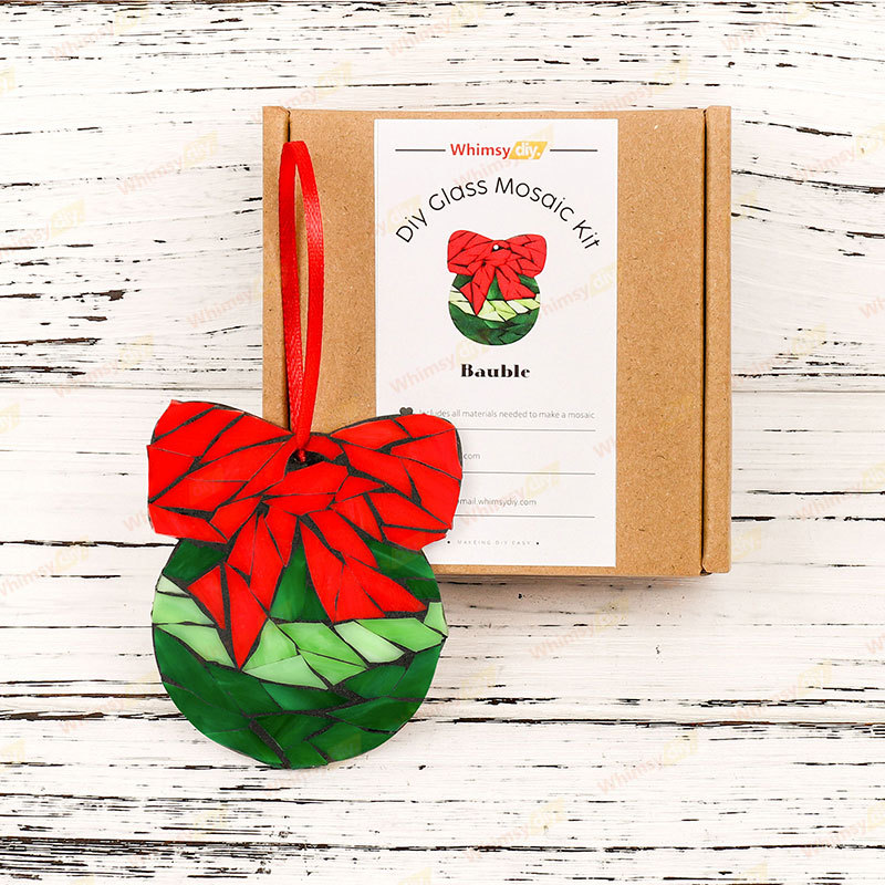 Bauble Christmas Ornaments Glass Mosaic Kit