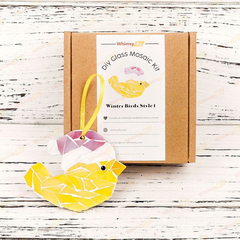 Winter Birds - Style 1 Glass Mosaic Kit