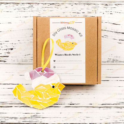 Winter Birds - Style 1 Glass Mosaic Kit
