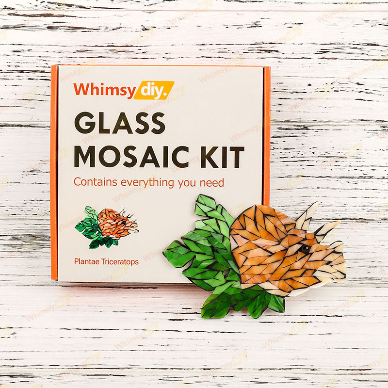 Plantae Triceratops Glass Mosaic Kit