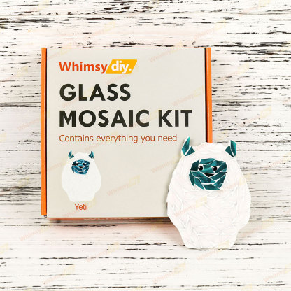 Whimsy DIY Yeti Glass Mosaic Kit Puzzles