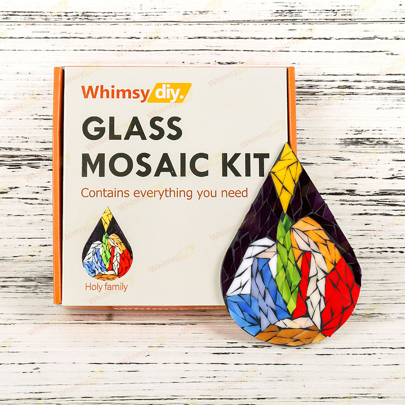 Whimsy DIY Holy Family  Glass Mosaic Kit Puzzles