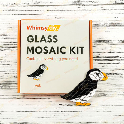 Whimsy DIY Auk Glass Mosaic Kit Puzzles