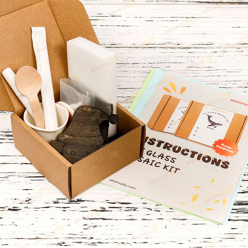 Rudolf The Reindeer Christmas Ornaments Glass Mosaic Kit -Style 1