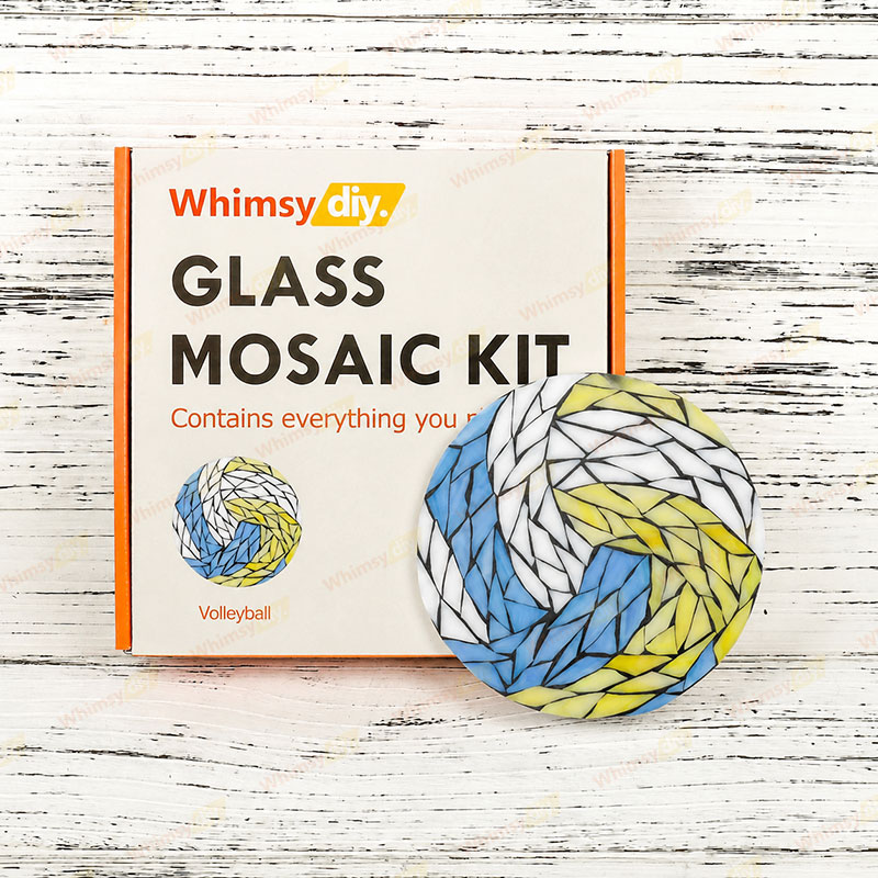 Whimsy DIY Volleyball Glass Mosaic Kit Puzzles