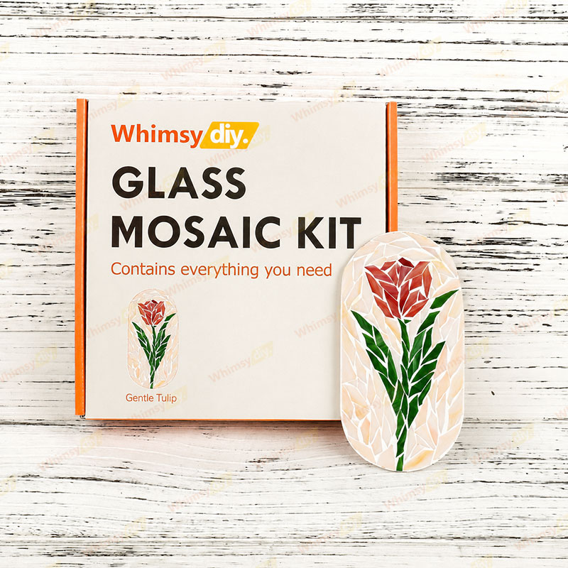 Whimsy DIY Gentle Tulip Glass Mosaic Kit Puzzles