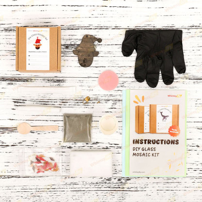 Rudolf The Reindeer Christmas Ornaments Glass Mosaic Kit -Style 1