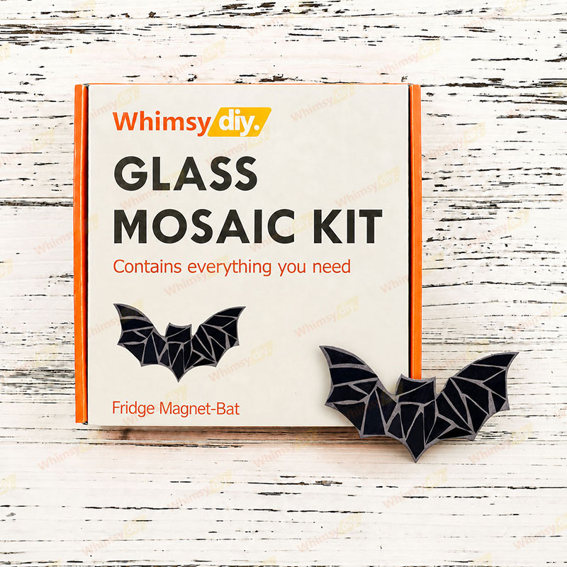Whimsy DIY Fridge Magnet - Bat Glass Mosaic Kit Puzzles