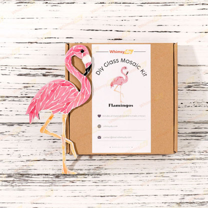 Flamingo Stained Glass Mosaic Kit