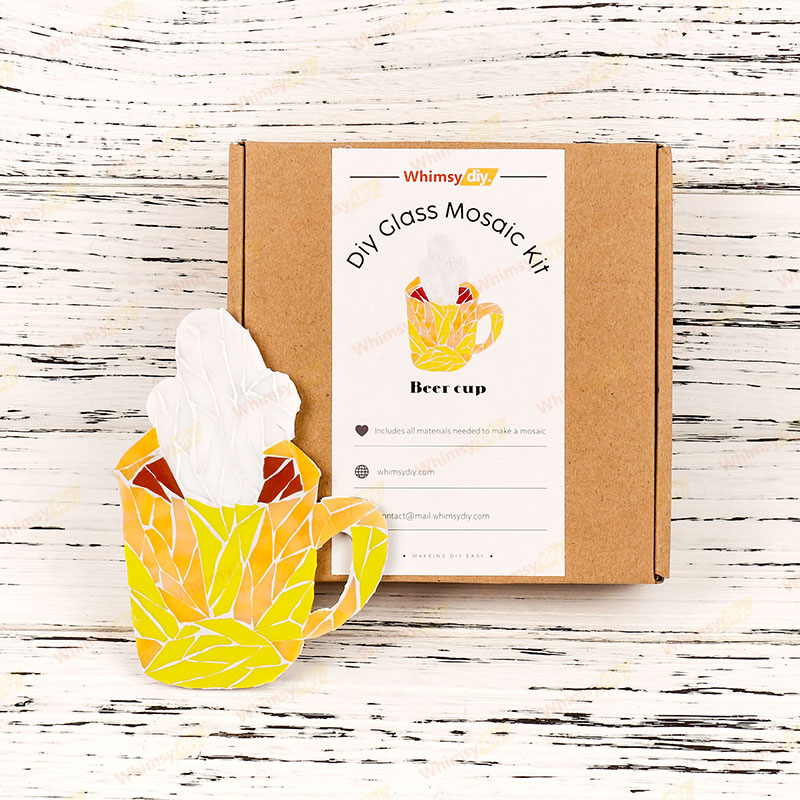 Beer Mug Glass Mosaic Kit