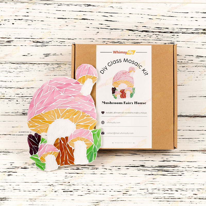 Mushroom House Glass Mosaic Kit