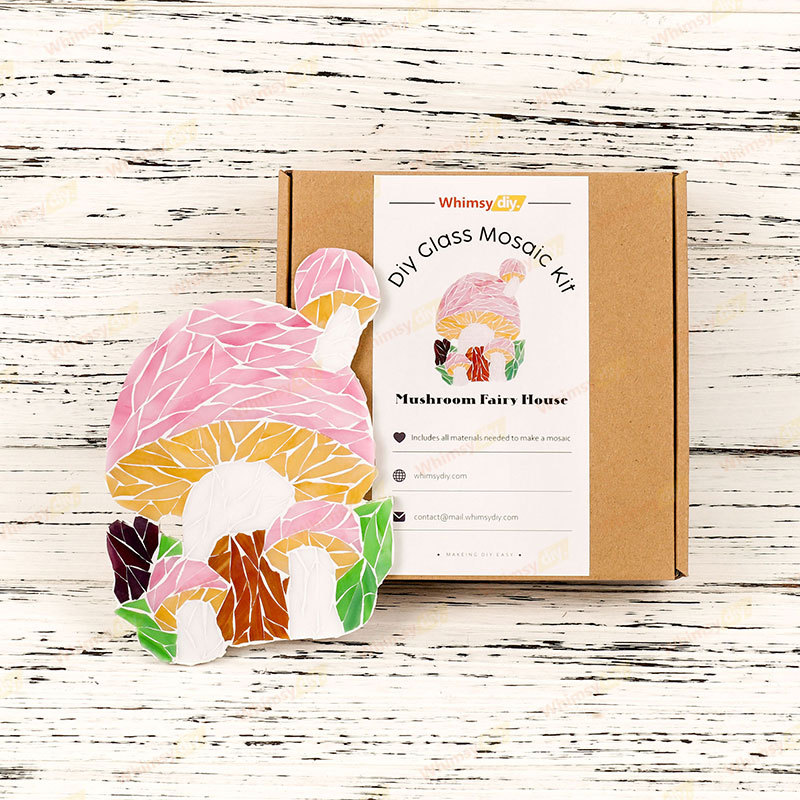 Mushroom House Glass Mosaic Kit