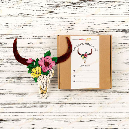cow Skull Glass Mosaic Kit