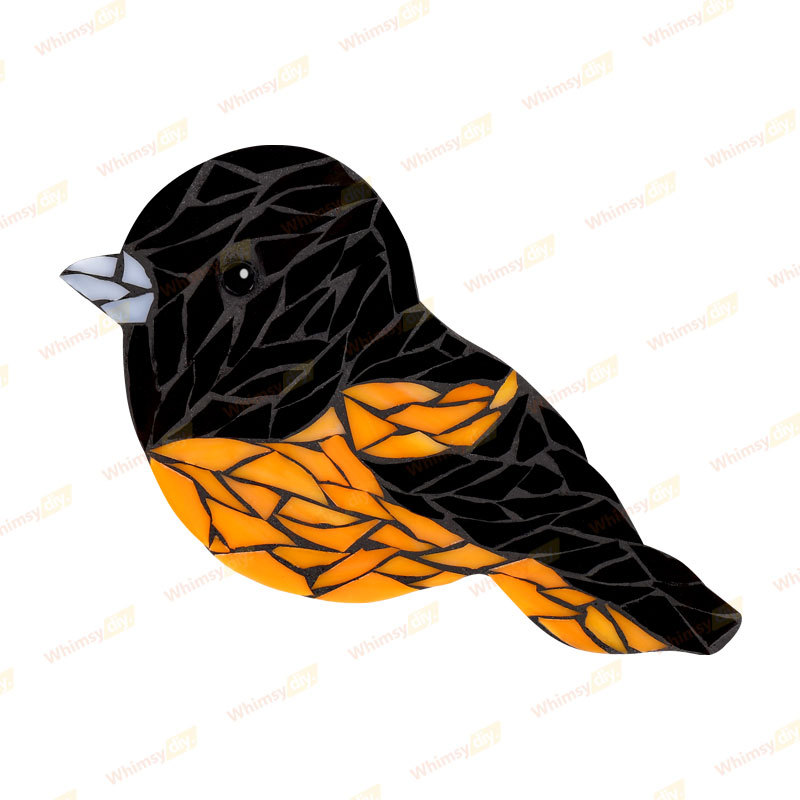 Black-naped oriole Glass Mosaic Kit