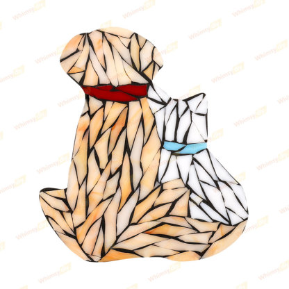 Dog and Cat Stained Glass Mosaic Kit