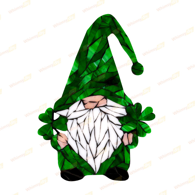 Clover Gnome Glass Mosaic Kit