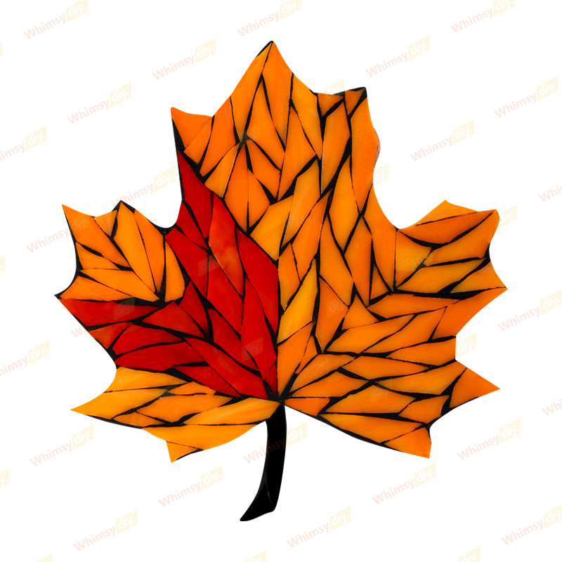 Maple Leaf Glass Mosaic Kit