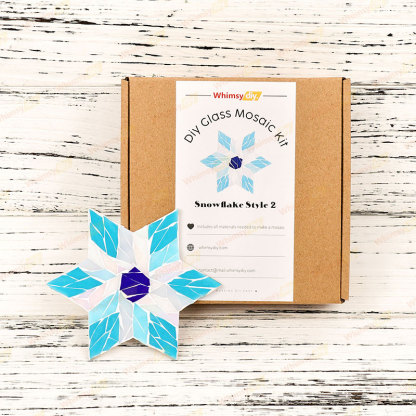 Snowflake - Style 2 Glass Mosaic Kit