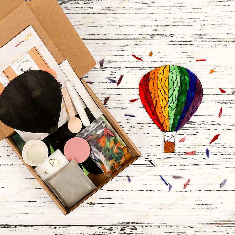 Hot Air Balloon Glass Mosaic Kit